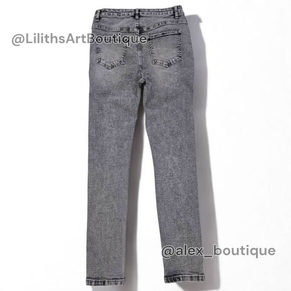 SHEIN High Rise Ripped Skinny Jeans(A007)-Size S (4/27) for Women - Picture 5 of 11